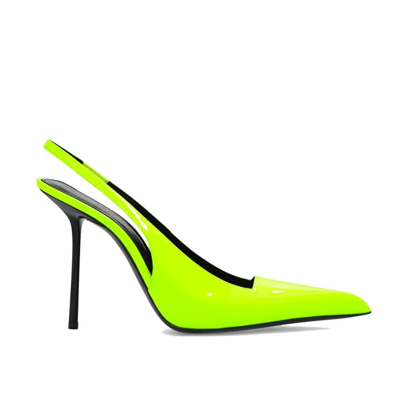 Saint Laurent Pumps Kiss 105 Slingback Pumps Green