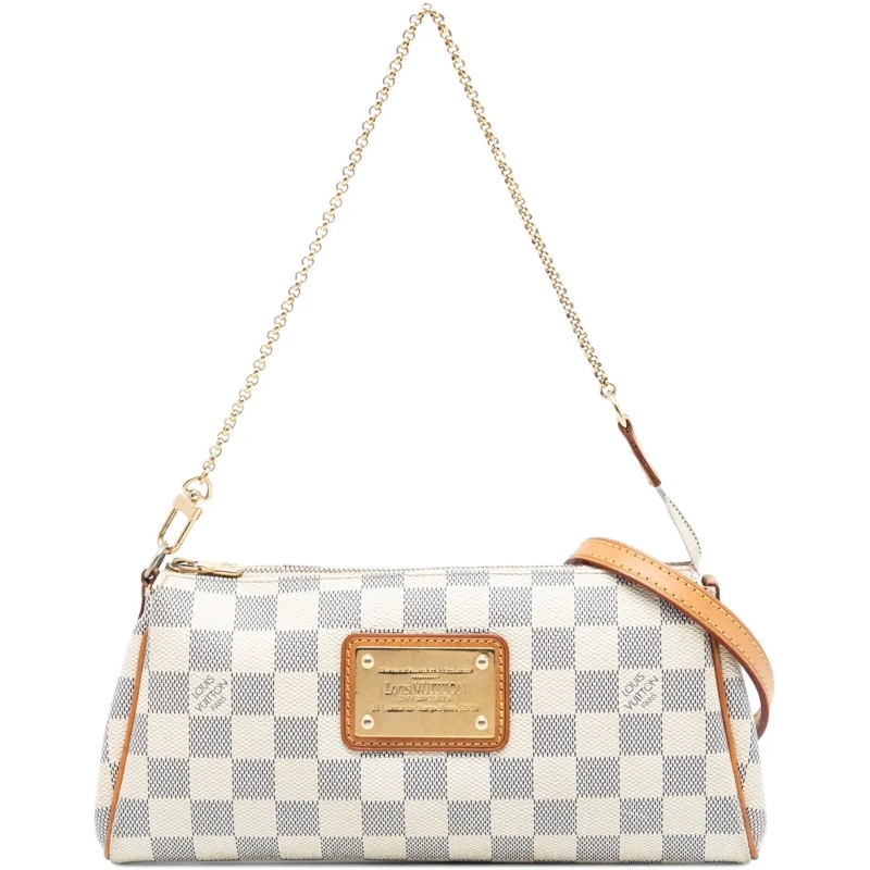 Louis Vuitton Schultertasche Damier Azur Eva weiß