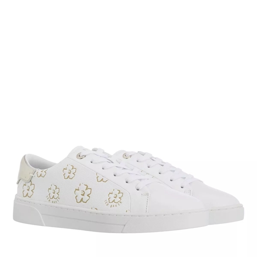 Ted Baker TALIY Magnolia Flower Cupsole Trainer white-gold lage-top sneaker