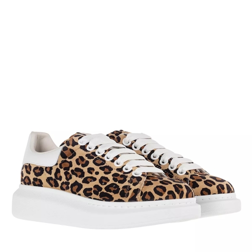 Alexander McQueen Sneakers Suede Leopard/White Low-Top Sneaker