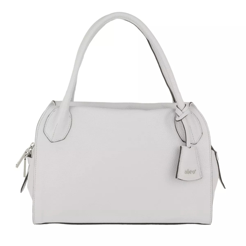 Abro Adria Leather Handbag SM Light Grey Tote