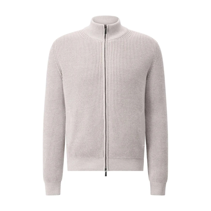 Moorer Blazer Wolljacke Arena mit Daunen Beige