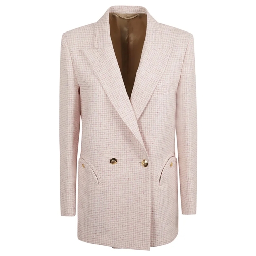 BLAZE' Blazer Houndstooth Pattern Jackets Pink