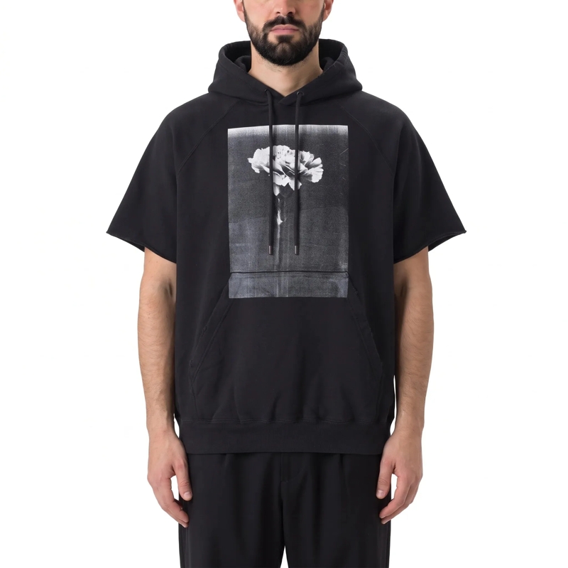 Balenciaga  Hoodie aus Baumwolle schwarz(Image 2)