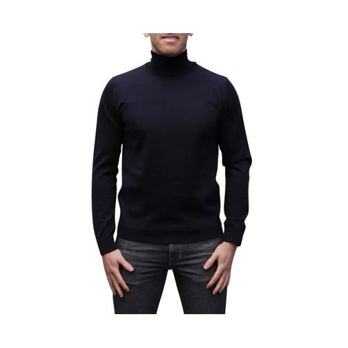 Woolrich  Merinos Logo Turtleneck Dark Blue blau (Image 4)