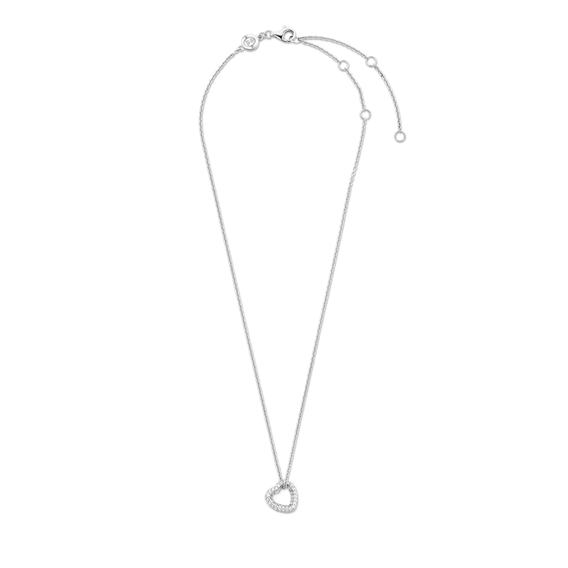 Ti Sento Mittellange Halskette 925er Sterlingsilber The Sparkling Heart silber(Image 9)