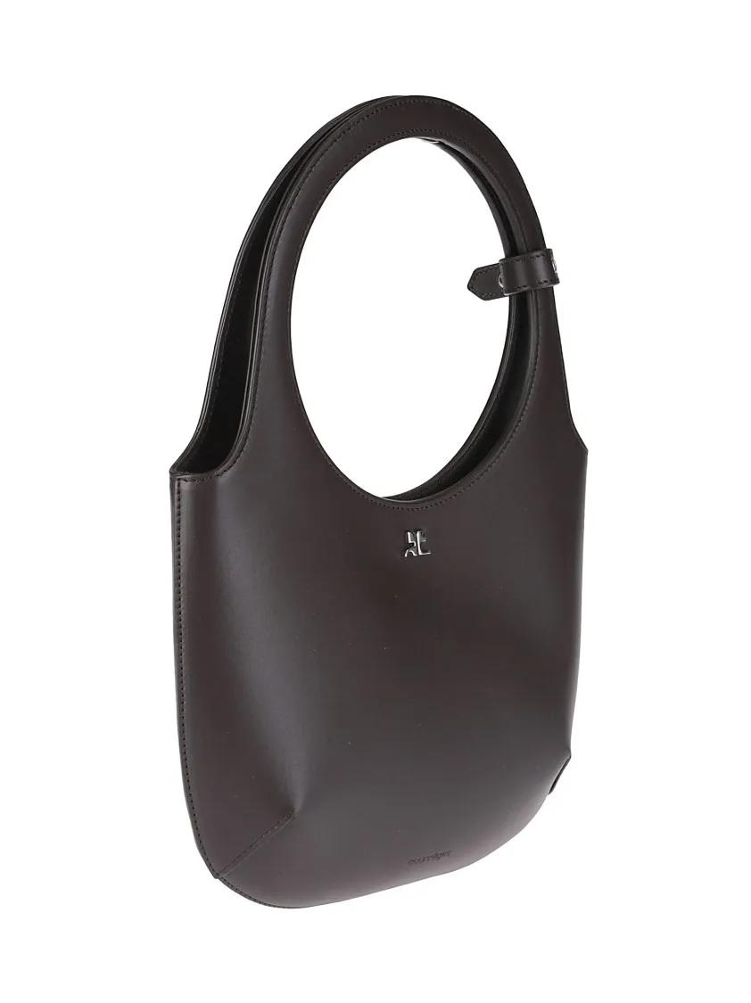 Courrèges Totes Magnetic Closure Tote Bag in bruin