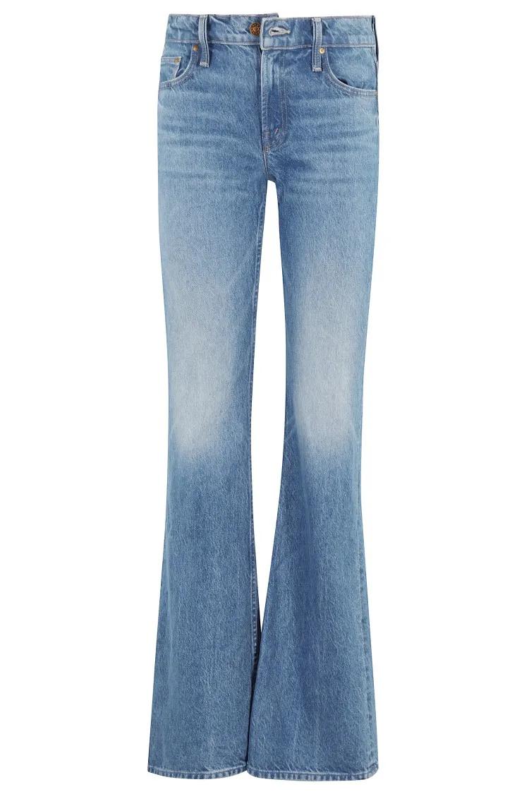 Thumbnail - Mother - Light Blue Bootcut Jeans - Größe 27 - blau