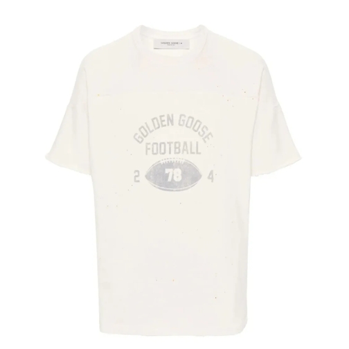 Golden Goose White Golden Goose Football T-Shirt White T-tröjor