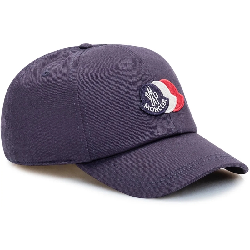 Moncler  Cappello Baseball con Logo Ricamato dunkelblau(Image 2)