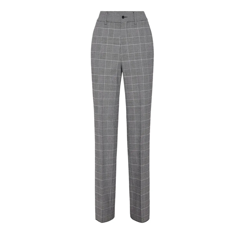 Philipp Plein Hose Lange Hosen Prince Of Wales hell-grau