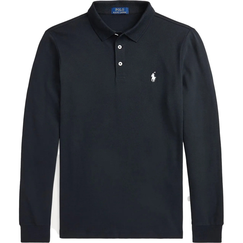 Ralph Lauren Polo Polo lange mouw schwarz