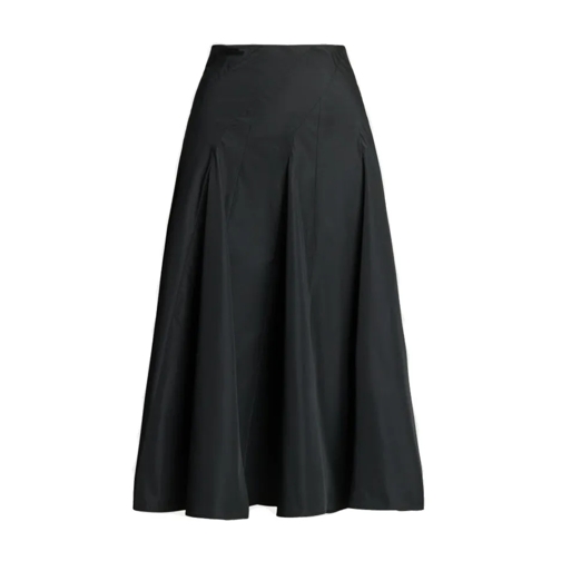 Ralph Lauren Jupes midi Black Midi Skirt With Pleated Design Black