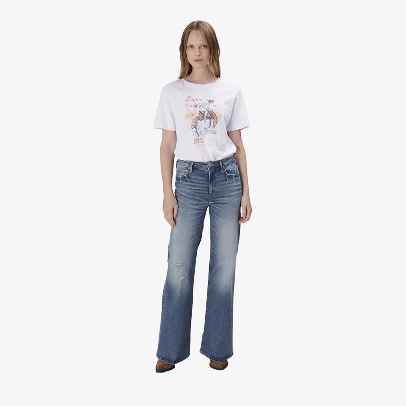 True Religion Top T-Shirt RODEO weiss(Image 2)
