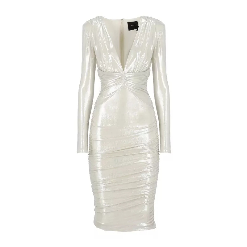 Pinko Midikleid Alteo Dress Silver