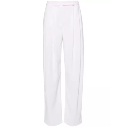 PINKO  White Pleated Trousers White