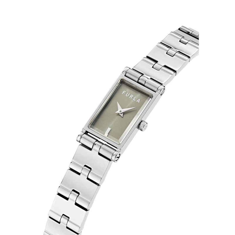 Furla Quarzuhr Quarz-Analoguhr Furla Baguette New silber(Image 4)