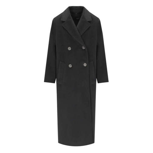 WEEKEND Max Mara Parka MAX MARA WEEKEND ZUFOLO SCHWARZ ZWEIREIHIGER MANTE schwarz