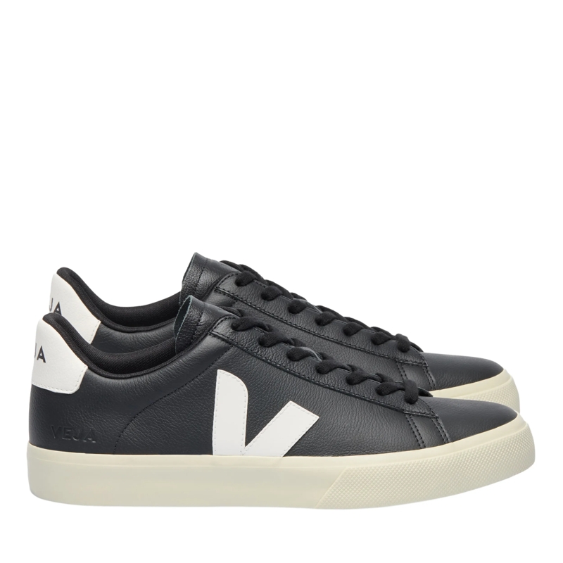 Veja Low-Top-Sneaker Campo Leather Black White