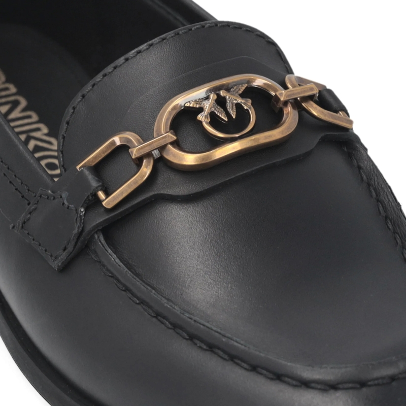 Pinko Loafer Naty 05 - Mocassino Calf Leather Black Black(Image 4)