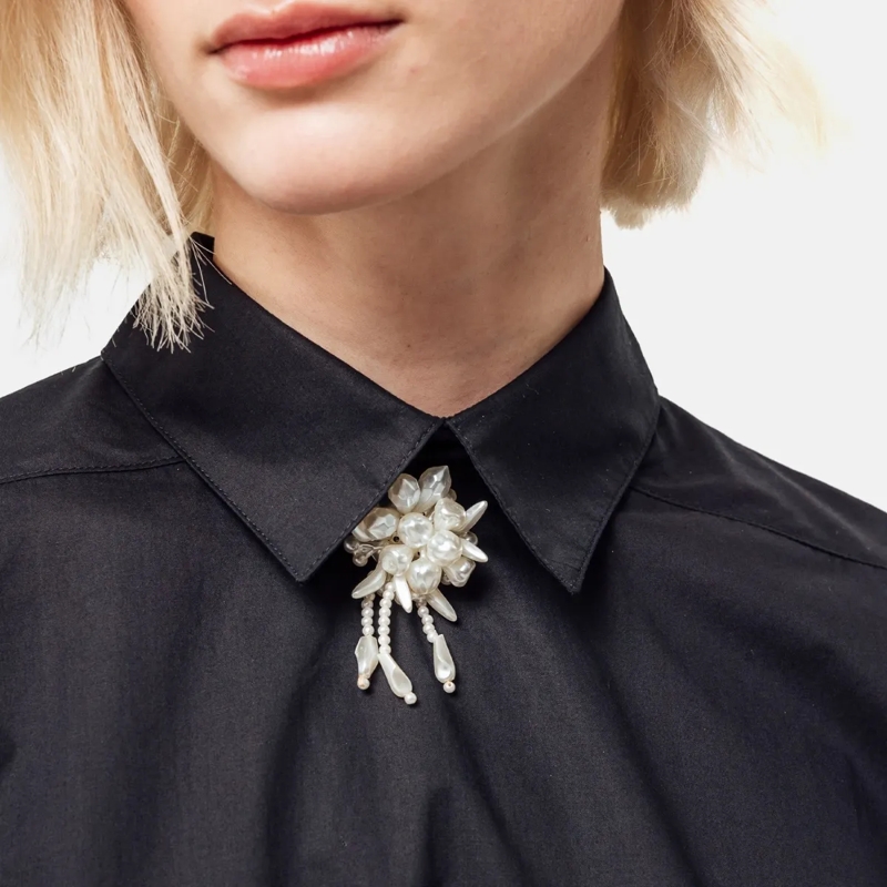 Helene Galwas Bluse Bluse aus Baumwolle FAYRE schwarz(Image 4)