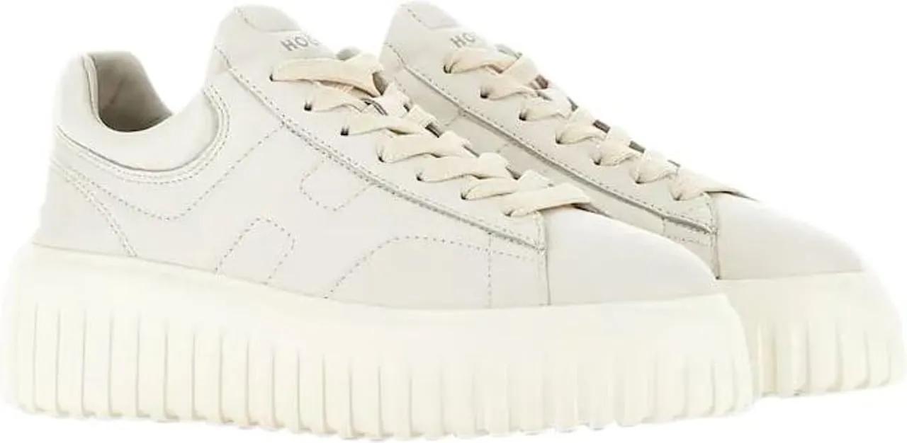 Thumbnail - Hogan Low-Top Sneaker - H Stripes Sneakers - Leather - Beige - Gr. 38 (EU) - in Weiß - für Damen