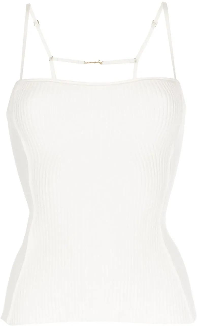 Thumbnail - Jacquemus - Top Offwhite - Größe 38 - weiß