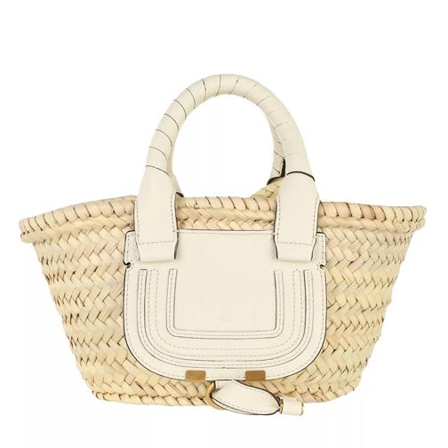 Chloé Marcie Basket Bag Natural White Korbtasche