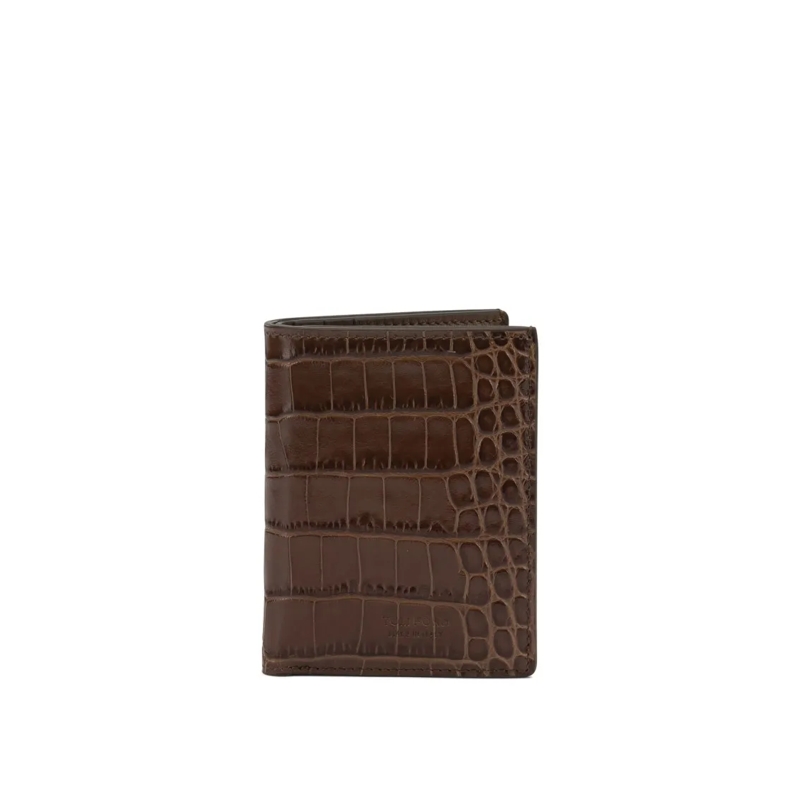 Tom Ford Geldbörse "Exotic Line" Folding Card Holder Brown