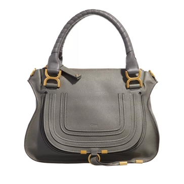 Chloe Marcie Medium Shoulder Bag Elephant Grey Tote