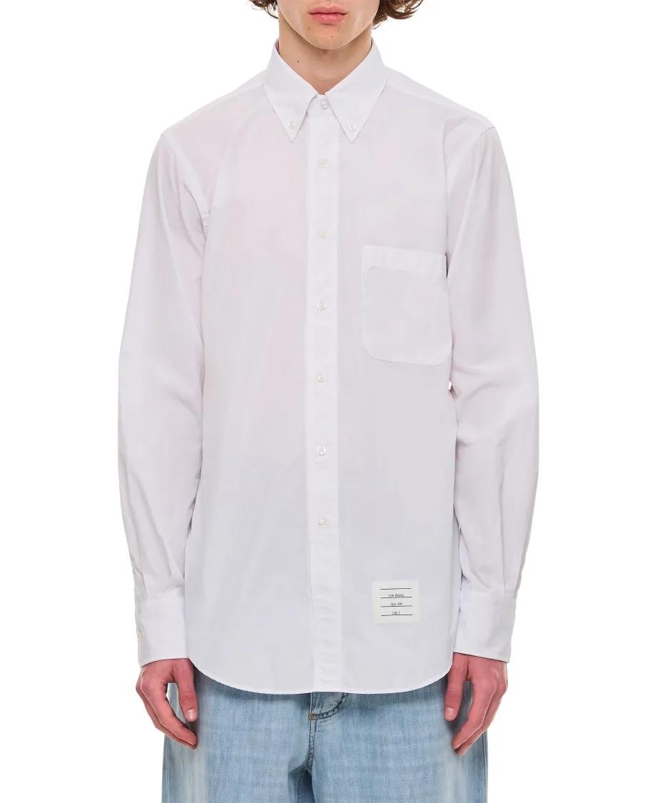 Thumbnail - Thom Browne - Classic Cotton Shirt - Größe 1 - weiß