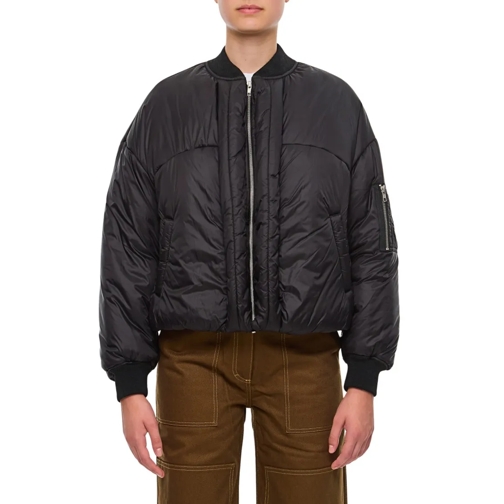 Mordecai Padded Bomber Jacket Black Bomberjackor