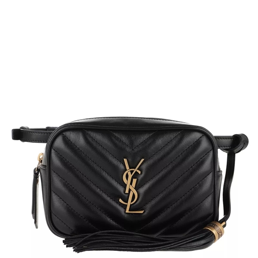 Saint Laurent Lou Belt Bag Leather Black Crossbody Bag