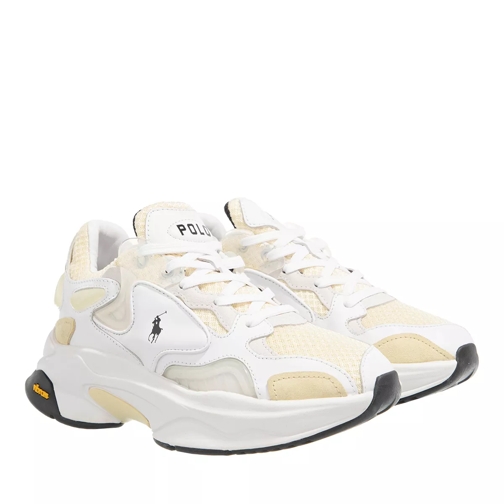Polo Ralph Lauren Wst Frk Tr-Sneakers-Low Top Lace White/Bird Yellow scarpa da ginnastica bassa