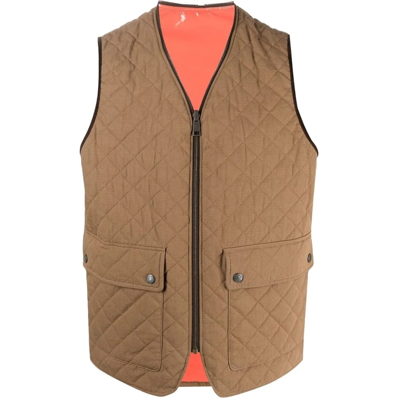 Dsquared2 Daunenjacke Reversible Quilted Vest Jacket braun