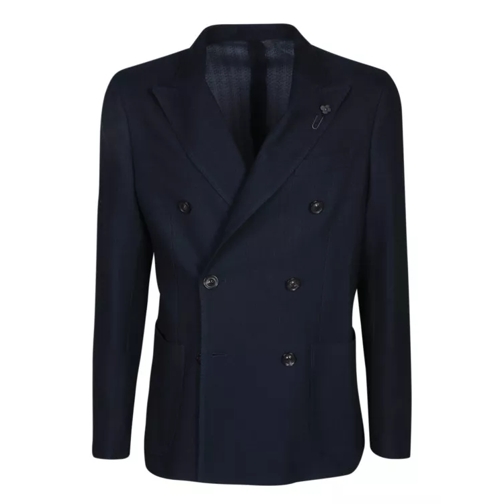 Lardini Blue Cotton Jacket Blue 