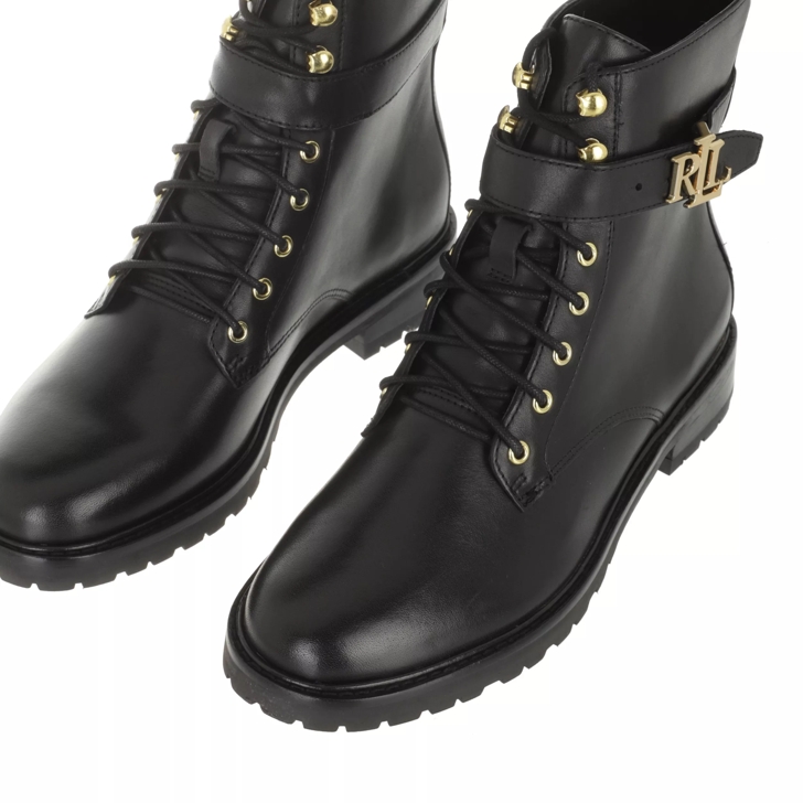 Ralph lauren black booties best sale