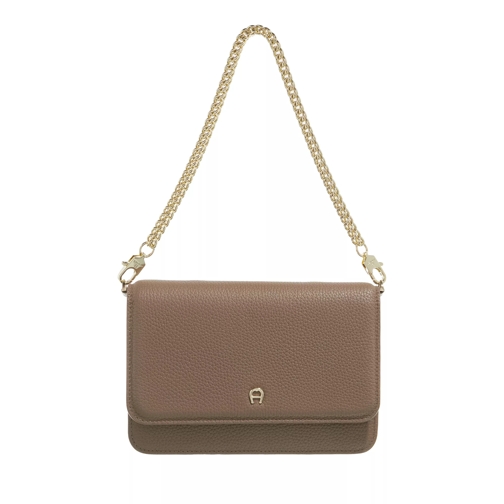 AIGNER Fashion Taupe Wallet On A Chain