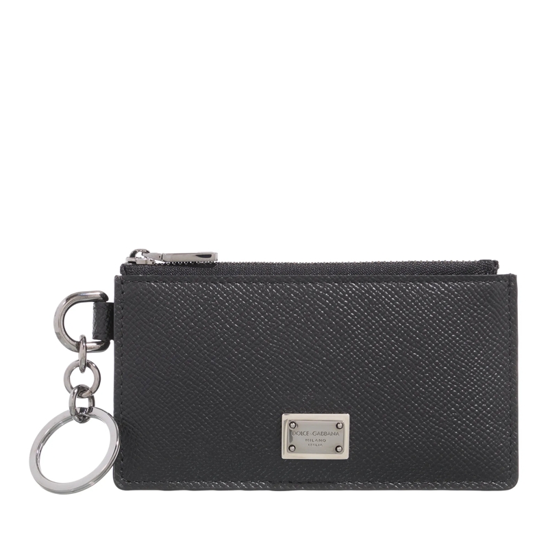 Dolce&Gabbana Kartenhalter Black Leather Card Holder Black