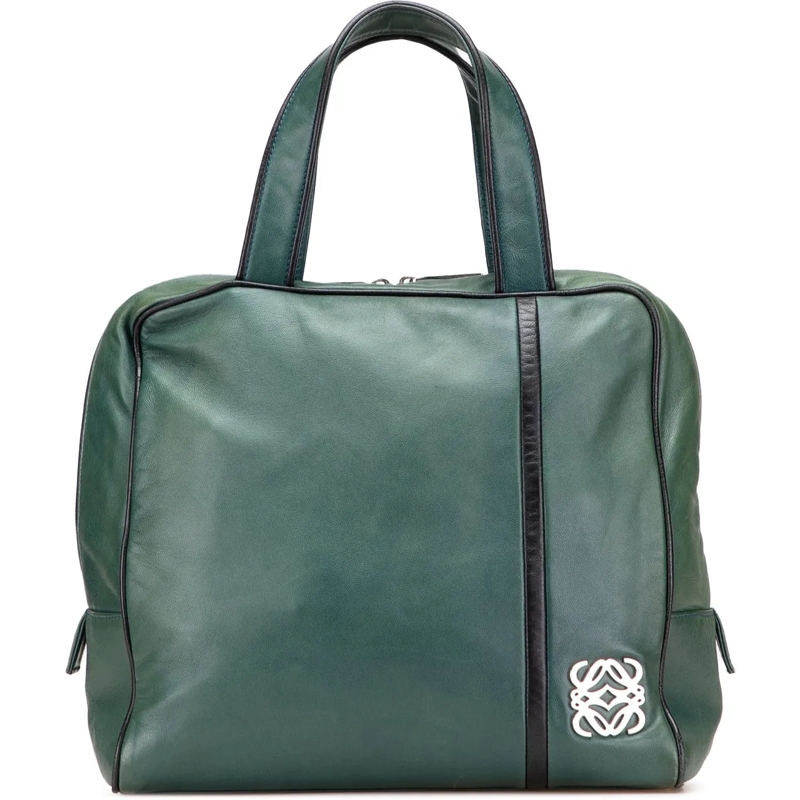 Loewe Fourre-tout Anagram Leather Handbag grün