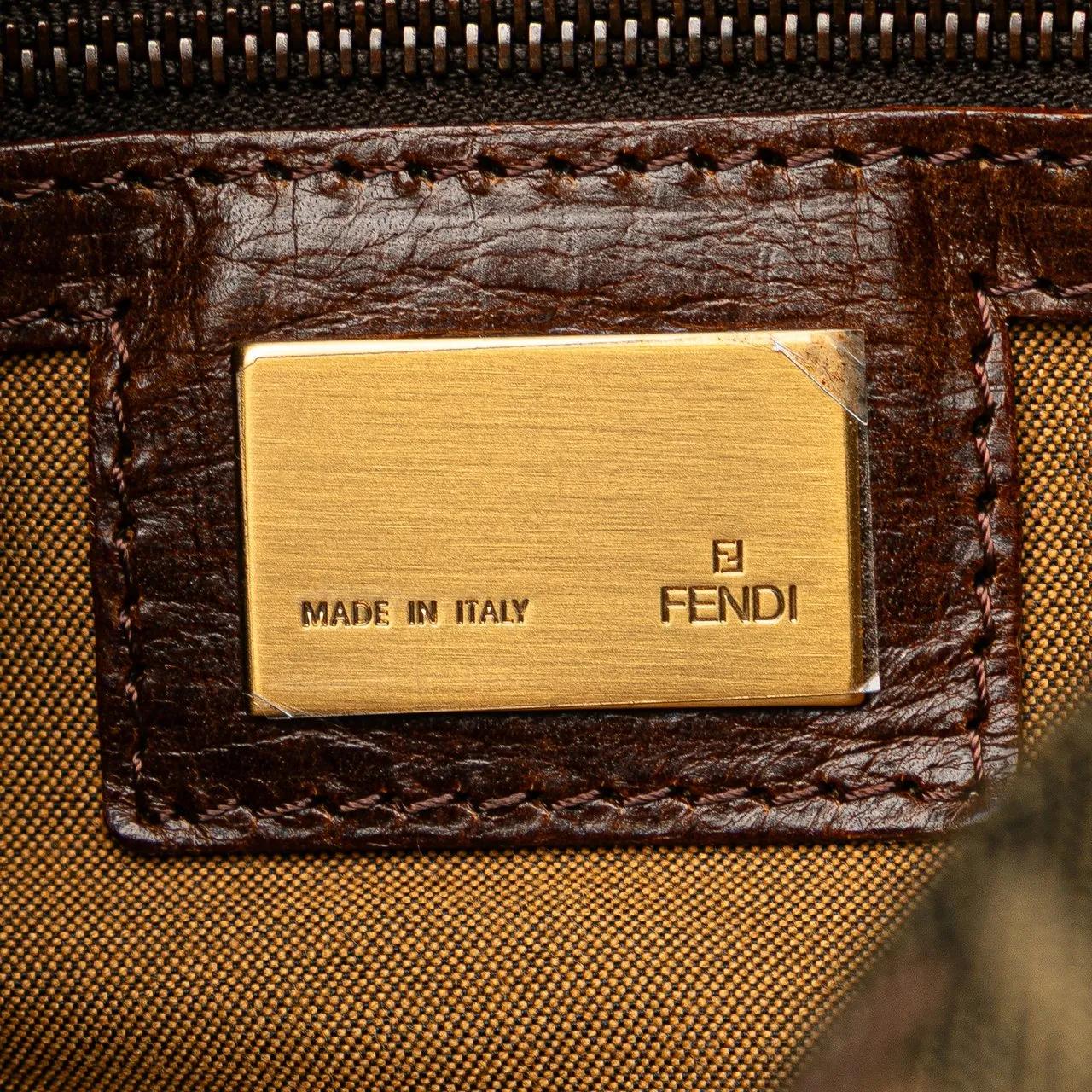 Thumbnail - Fendi Hobo Bags - Multicolor Zucchino Canvas Mamma Forever - Gr. unisize - in Braun - für Damen