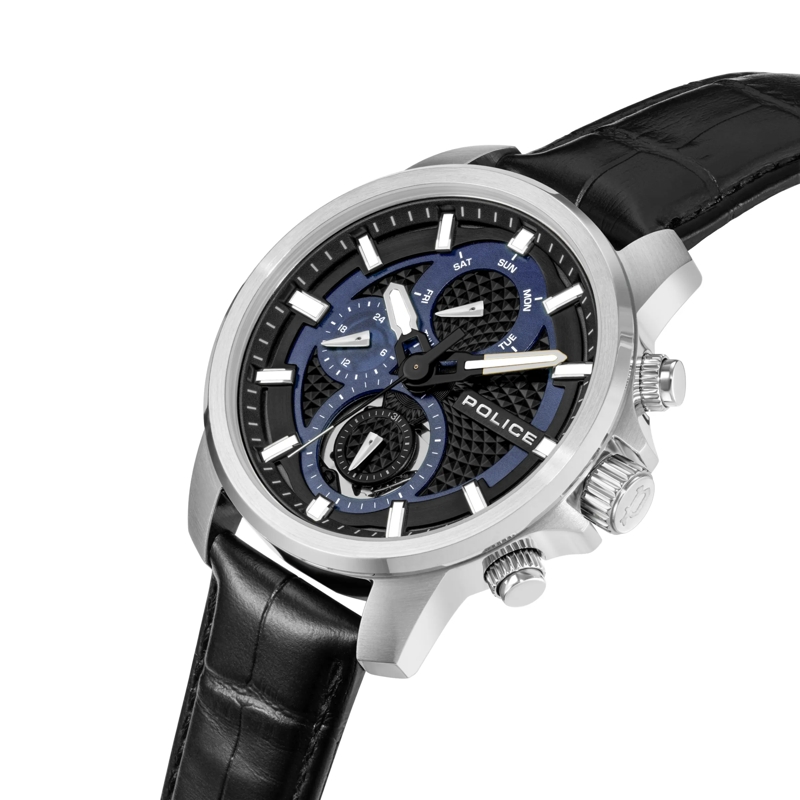 Police Automatikuhr Quarzuhr Newport schwarz(Image 2)