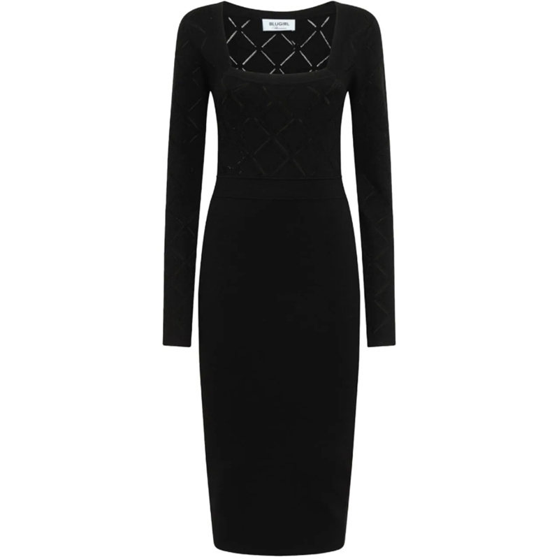 Blugirl Midikleid Dresses Black schwarz