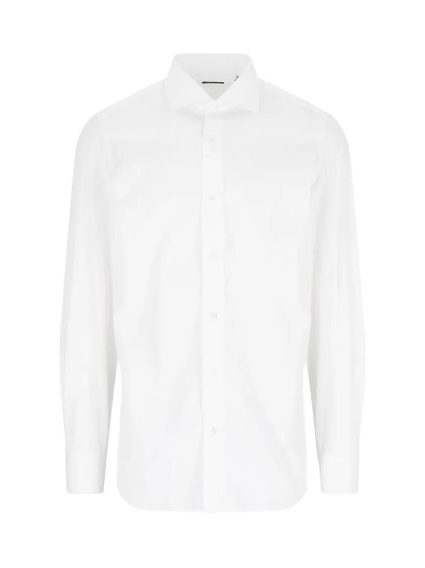 Thumbnail - Finamore - Classic Shirt - White - Größe 41 - weiß