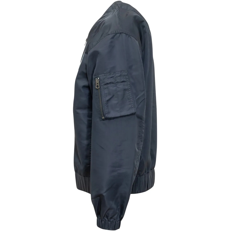 Kenzo Bomberjacke Bomber Senza Collo con Patch Applicate blau(Image 3)