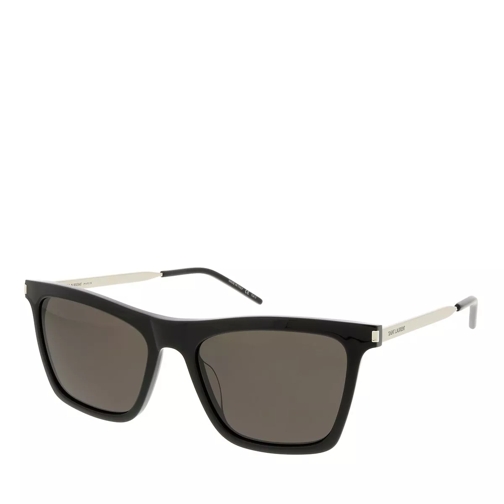 Saint Laurent SL 511-001 55 Woman Acetate Black-Silver-Black Sunglasses