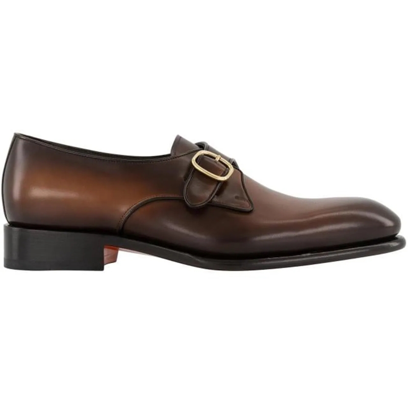 Santoni Claquettes Carter Monk Goodyear braun
