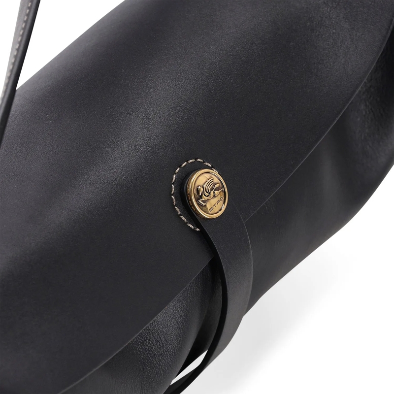 Etro Crossbody Bag Schultertasche aus Leder schwarz(Image 7)