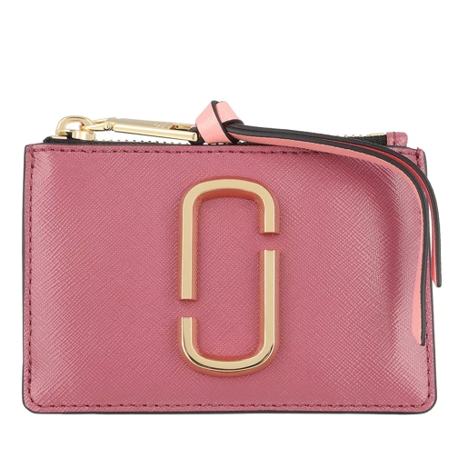 Marc Jacobs The Snapshot Top Zip Wallet Leather Ruby/Multi Münzportemonnaie