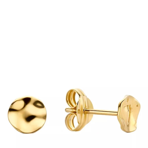 Jackie Gold Jackie Wavy Disc Studs 585 Gold Ohrstecker
